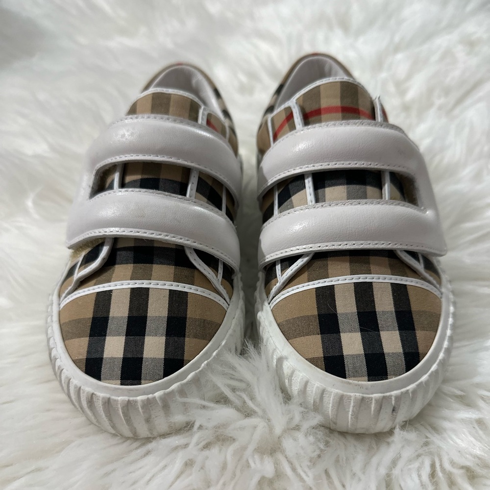 Little boys Burberry Shoes. Used in a couple times. New condition.
